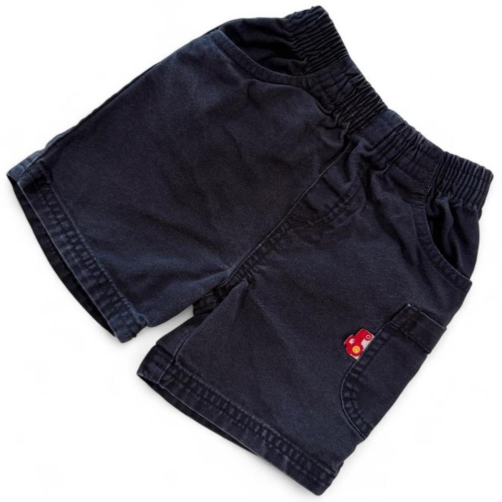 Vintage Whimsy Navy Baby Shorts
